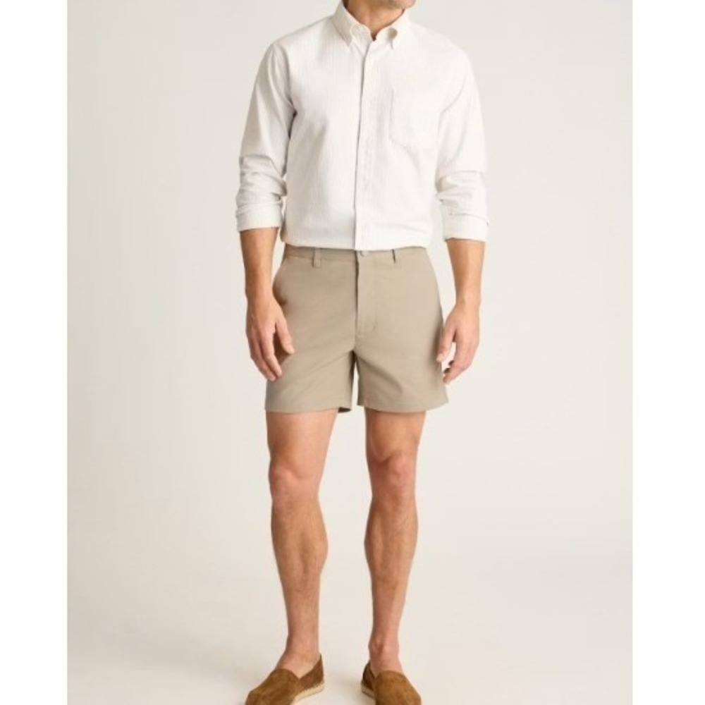 Bonobos The Original Chino Shorts Mens 31 Beige Casual Flat Front Preppy Summer